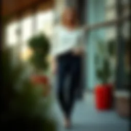 Stylish black satin skinny pants paired with a chic blouse