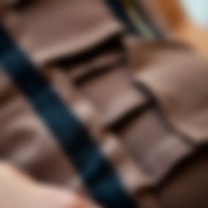 Material Quality in Waist Trainers Close-up of the materials used in waist trainers with zippers