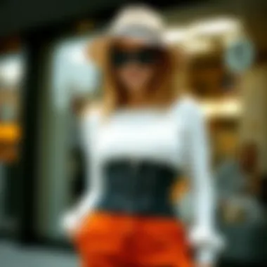 Fashion-forward Styling with Waist Trainers Stylish outfit paired with a waist trainer featuring zippers