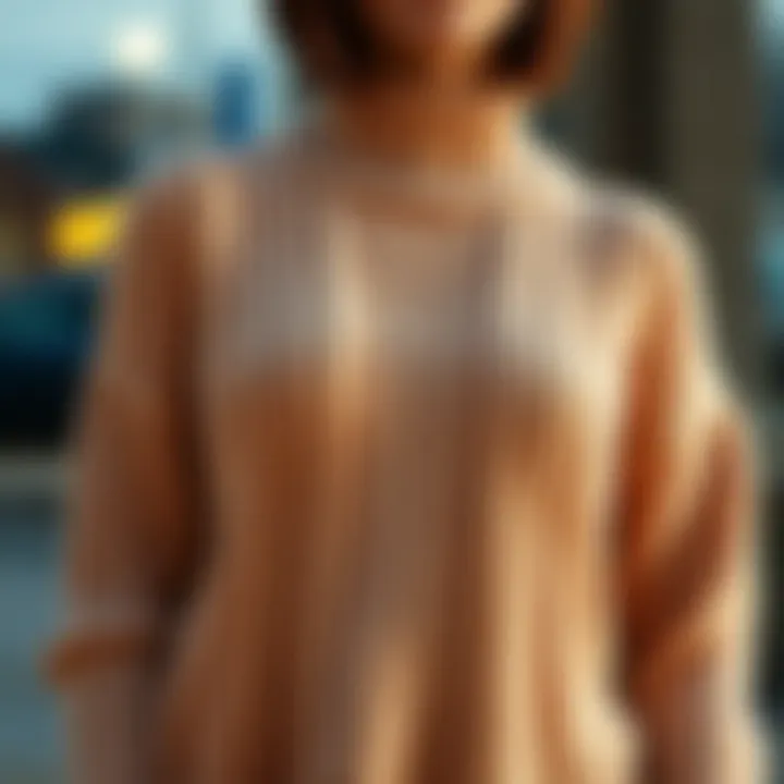 Knit Top for Autumn Layering Cozy knit top ideal for fall layering