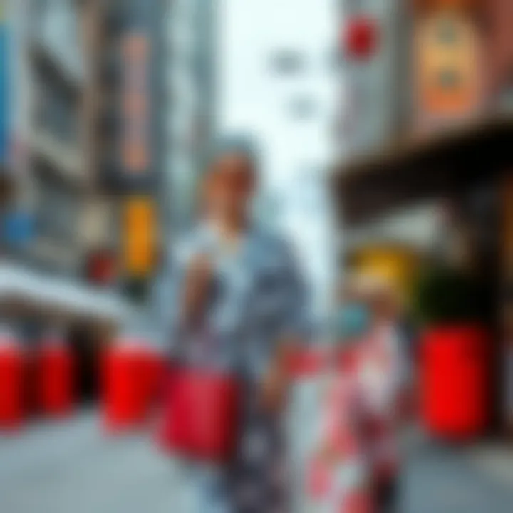 Chic Styling with Geo Print Kimonos Stylish outfit featuring geo print kimono paired with modern accessories