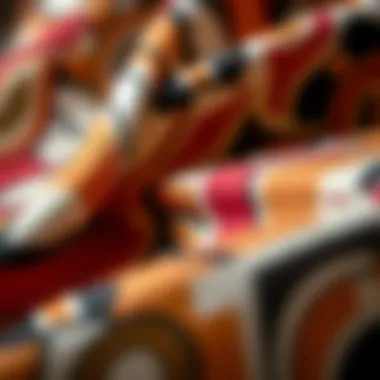 Textural Beauty of Sustainable Materials Close-up of fabric texture highlighting sustainable materials