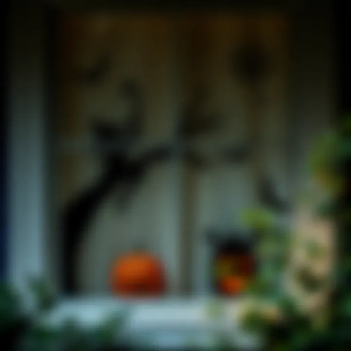DIY Halloween window decals with creative designs