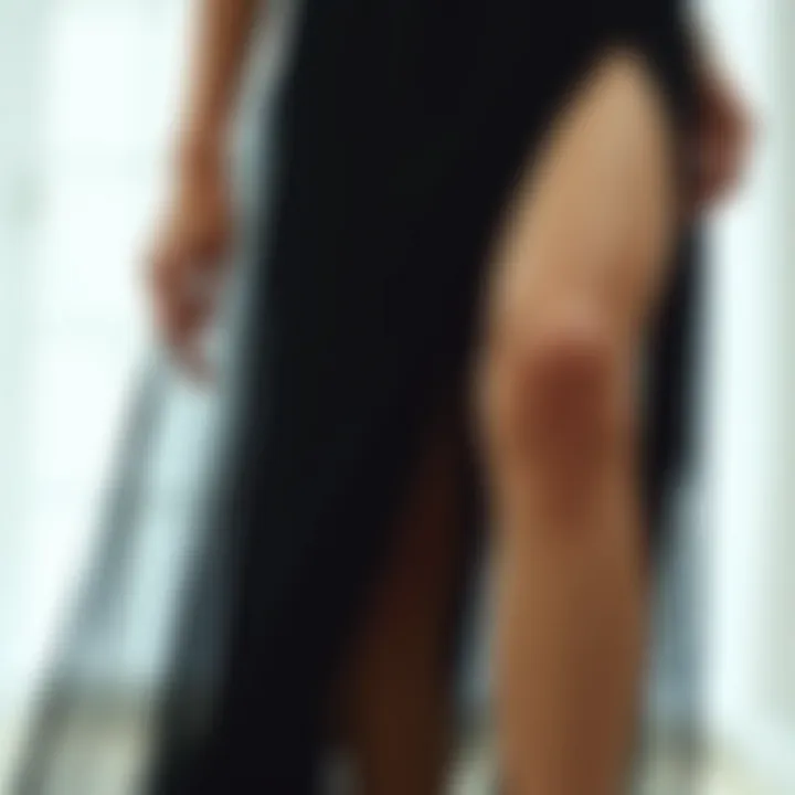 Historical evolution of high leg slit design in fashion