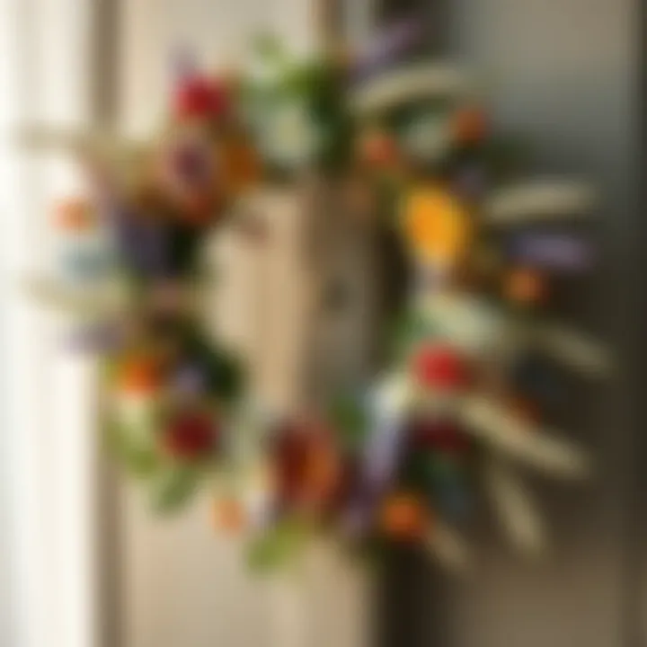 Beautiful Wildflower Wreath for Ambiance Elegant wildflower wreath for party ambiance