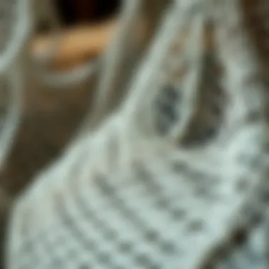 Close-up of intricately woven fish nets showcasing craftsmanship