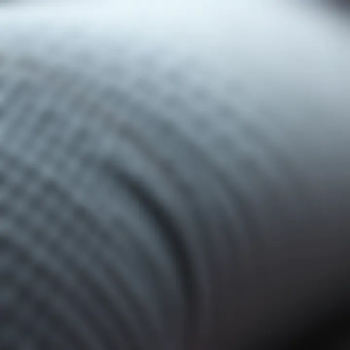 Quality Knitted Fabric Details Close-up of high-quality knitted fabric used in leggings, emphasizing texture and detail.