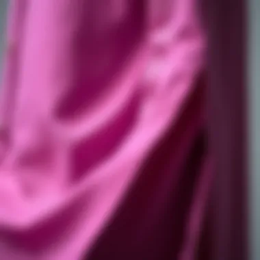 Close-up details of fabric texture used in long shirts with side slits