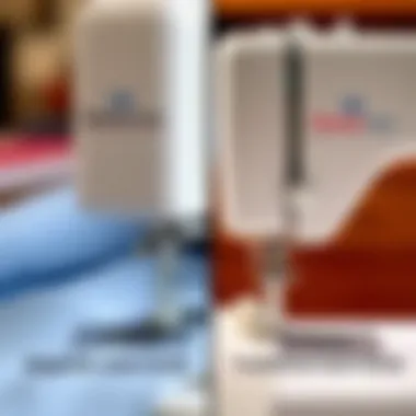 Side-by-side comparison of the Madam Sew Magnetic Seam Guide and traditional seam guides