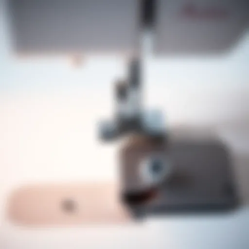 Detailed view of the Madam Sew Magnetic Seam Guide showcasing its design and features