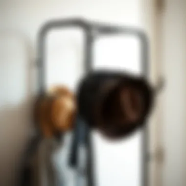 Contemporary Metal Hat Rack Modern metal hat rack complementing minimalist decor