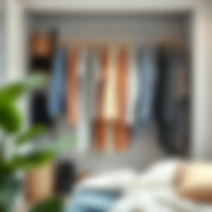 Creative vertical clothes hanging solution maximizing wall space