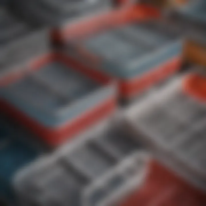 A close-up view of various mesh organizers in different colors and sizes, highlighting their versatility.