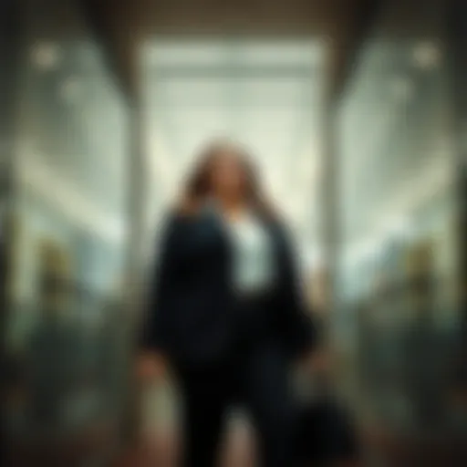 Chic plus size office outfit with blazer and tailored pants