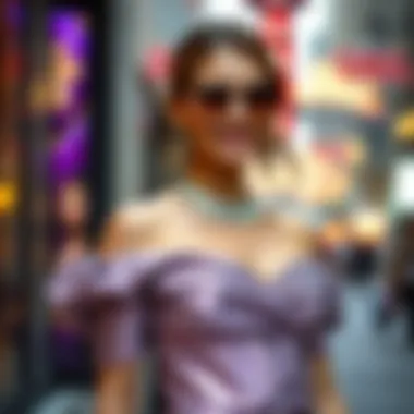 Accessorizing techniques to enhance off the shoulder looks