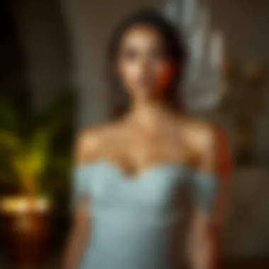 Stunning styling options for off the shoulder glitter attire