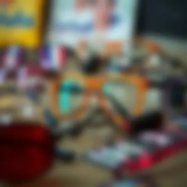 Diverse Styles and Colors of Otaku Glasses Showcasing various otaku glasses styles and colors