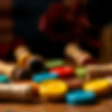 Variety of Wax Colors for Seals An assortment of wax sticks in various colors for creating seals