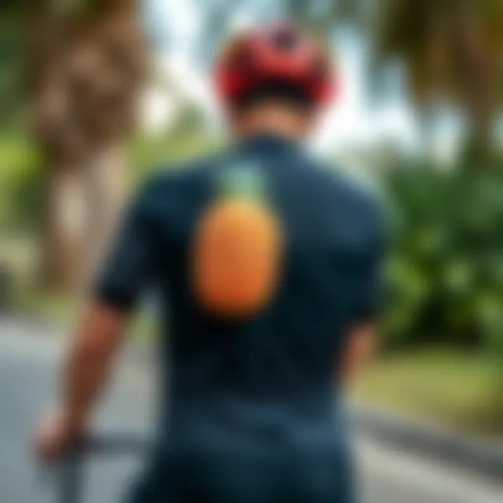 Care instructions for maintaining pineapple cycling jerseys