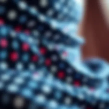 A close-up view of polka dot patterns showcasing their unique designs