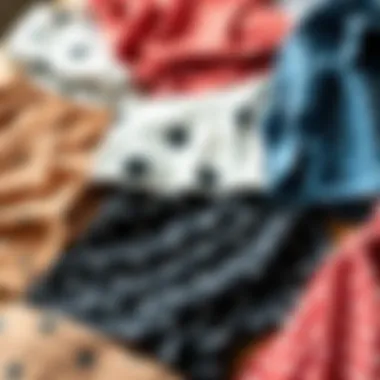 Stylish arrangement of polka dot boxers with various fabrics