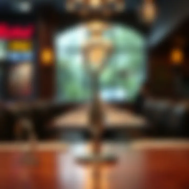 A purse hook in use at a restaurant setting