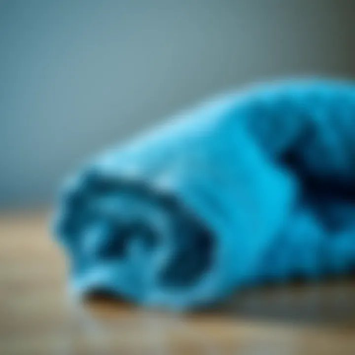 Absorption Power of Microfiber Towels Microfiber towel showcasing absorption capabilities