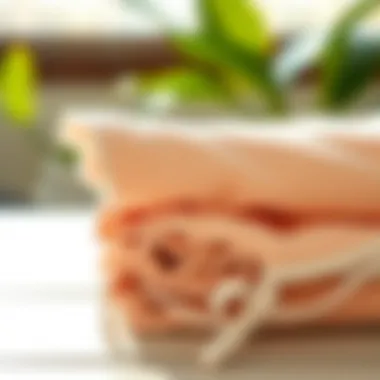 Lightweight Design of Quick Dry Towels Lightweight microfiber towel folded neatly