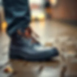 Stylish waterproof footwear for rainy days