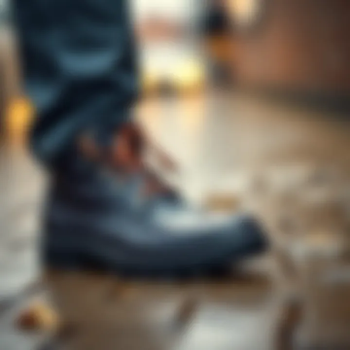 Stylish waterproof footwear for rainy days