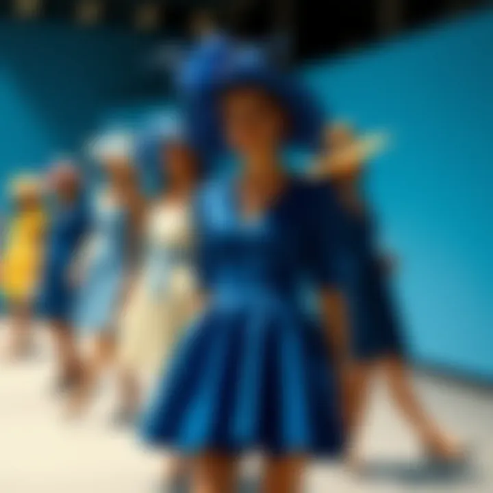 A visual timeline illustrating the evolution of the derby dress over the decades