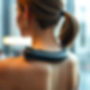 Elegant posture enhancement tool showcasing modern design