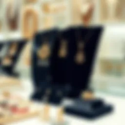 Elegant presentation of jewelry in clear plastic bags