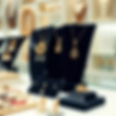 Elegant presentation of jewelry in clear plastic bags