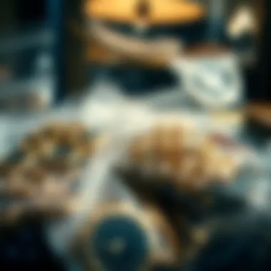 Variety of jewelry types stored in clear bags