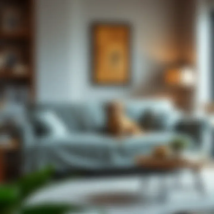 Sofa cover seamlessly integrated into home decor