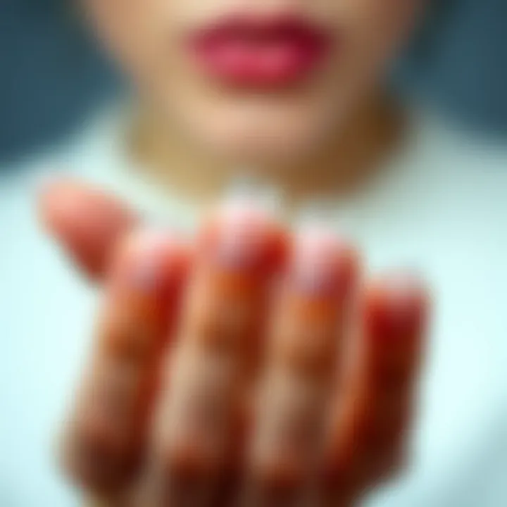 High-Quality Clear Press-On Nails Close-up of high-quality clear press-on nails