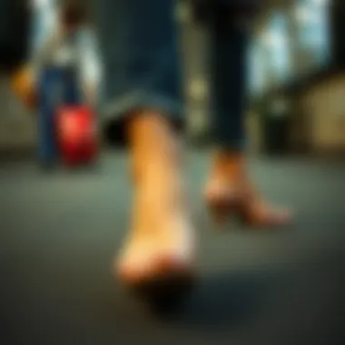 The Intersection of Style and Grooming A stylish individual showcasing well-groomed feet