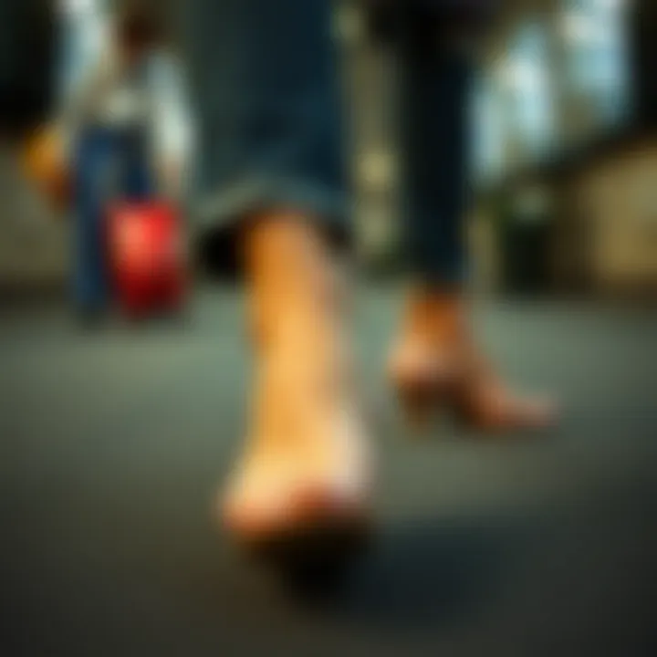 The Intersection of Style and Grooming A stylish individual showcasing well-groomed feet