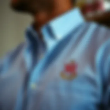 Personalized embroidery options for shirts