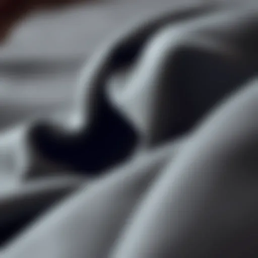 Elegant display of matte fabric textures