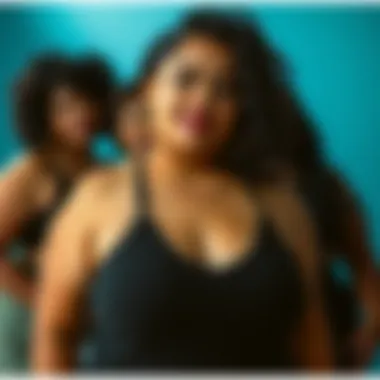 Diverse range of body types showcasing black tank tops