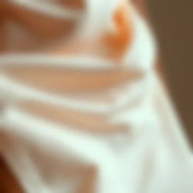 Close-up of exquisite fabric texture in a skort