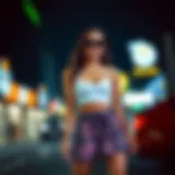 Stylish ensemble featuring a skort paired with a chic top