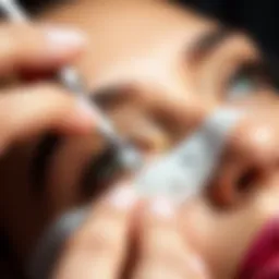 Elegant eyebrow shaping with precision tools