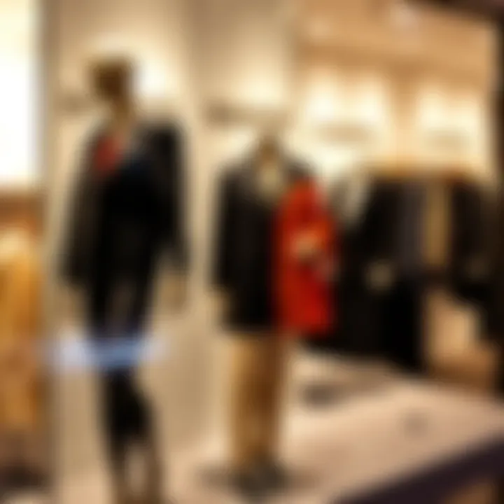 A visually striking display featuring a lifelike mannequin drawing attention to fashion trends
