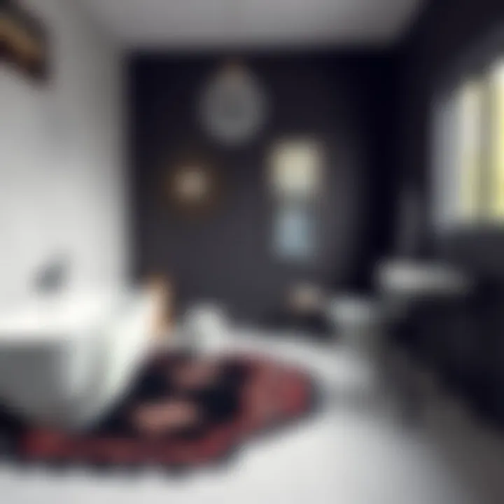 Notable The Art of Selecting a Black Boho Bathroom Rug