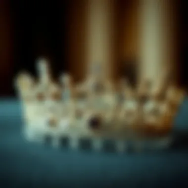 Historical representation of royal tiaras in cultural contexts