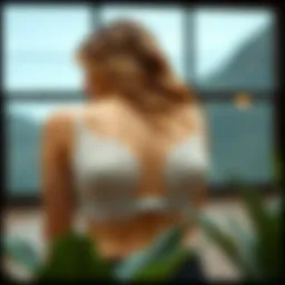 Elegant design of a backless bra tailored for larger busts