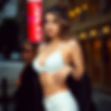 Stylish outfit paired with a backless bra for a chic look